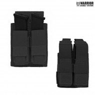 Tasca doppia action 9mm caricatori pistola black warrior assault systems (w-eo-dpda-9-blk)
