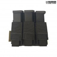 Tasca tripla action 9mm caricatori pistola black warrior assault systems (w-eo-tpda-9-blk)