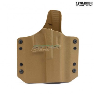 Ares kydex holster coyote tan for glock 17/19 warrior assault systems (w-eo-ahg17-ct)