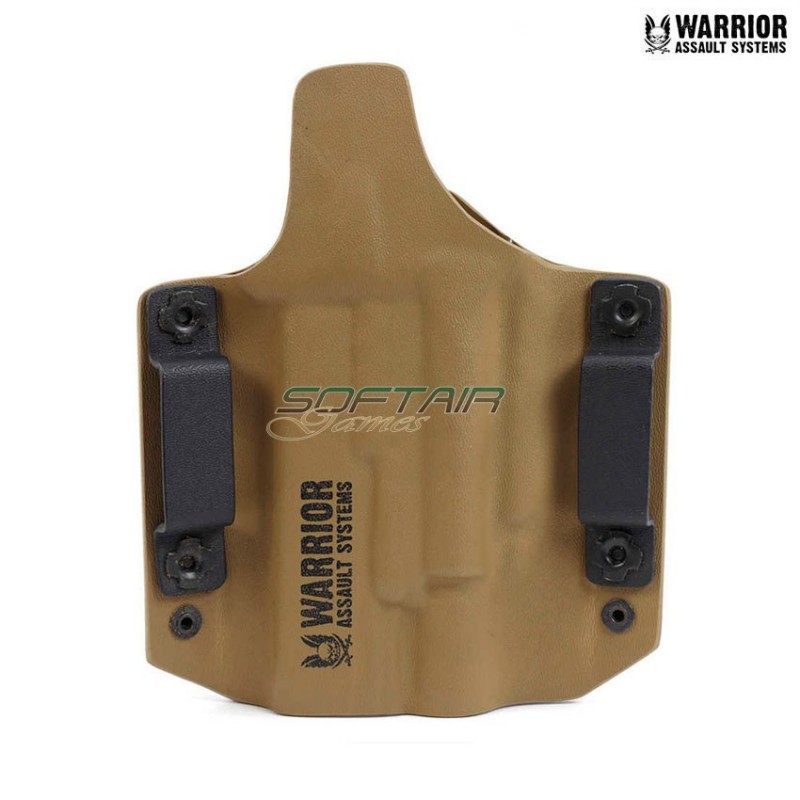 Ares kydex fondina coyote tan per glock 17/19 c/x300 x400 warrior assault systems (w-eo-ahg17-sfx-ct)