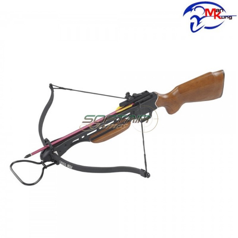 Balestra ricurva 150 libbre con calcio in legno man kung (mk-150a1)