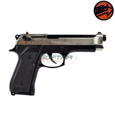 Blank Pistol 92 Bicolor Caliber 8 Bruni (br-1300bn)