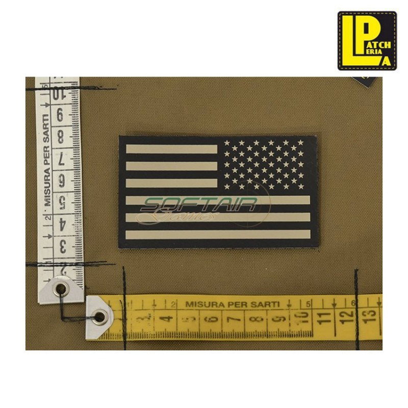 Infrared military patch ir bandiera usa tan reverse patcheria (lp-pir019)