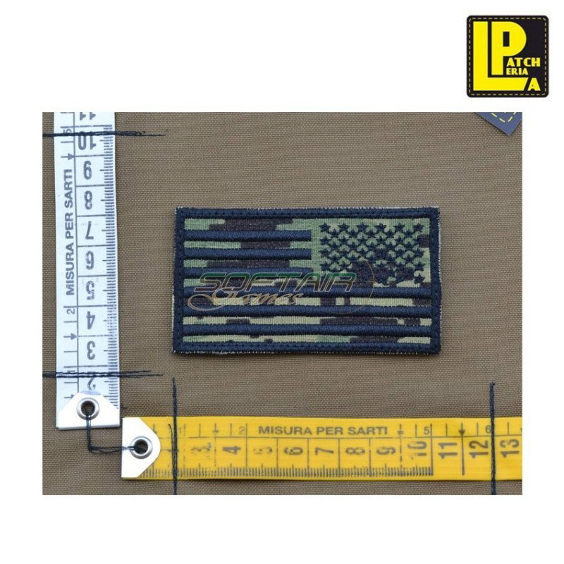 Military morale patch embroidered usa flag aor2 reverse patcheria (lp-prc282)