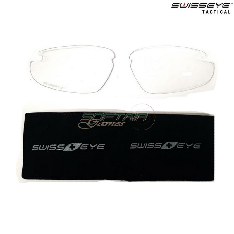 Coppia lenti ricambio clear per apache occhiali swiss eye® (se-ap-lens-cl)