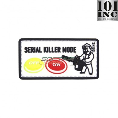 Patch 3d pvc serial killer white 101 Inc (inc-18008)