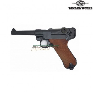 Pistola a gas p08 luger 4 pollici "1918 by crown/erfurt" tanaka (ta-110949)