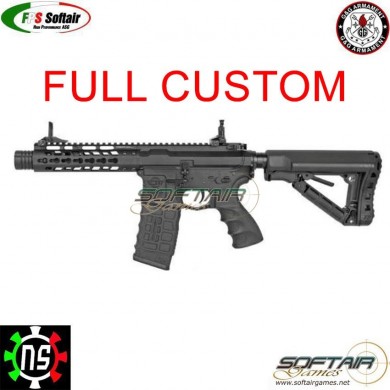 Rifle prepared full custom touchscreen aeg wild hog 7" ns/fps/sg g&g (nsc-wild-7-bk-fc)