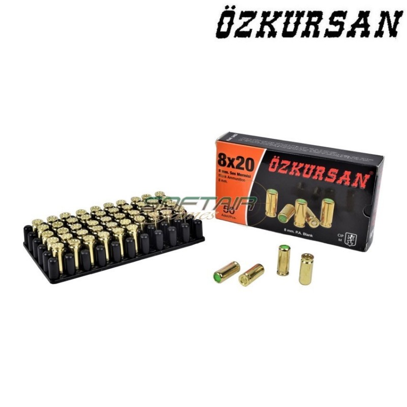 Cartucce A Salve 50 Pezzi Calibro 8 Ozkursan (oz-ct12)