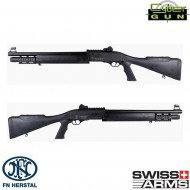 Fucile a co2 pompa slp tactical black fn herstal swiss arms cybergun (200304)