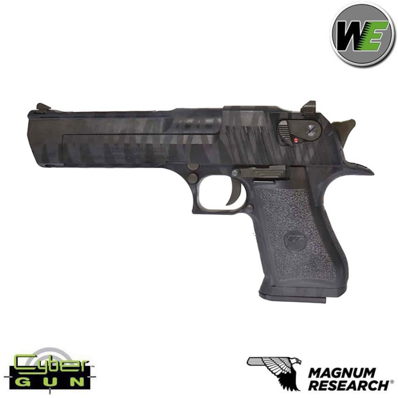 Pistola A Gas Desert Eagle Tiger Stripe Black Xix 50ae Gbb C/marking Magnum Research Inc. Cybergun We (110962)