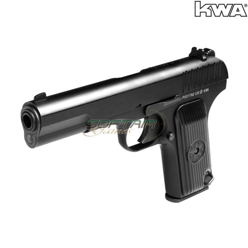 Pistola a gas blowback tt33 black kwa (kwa-110958)