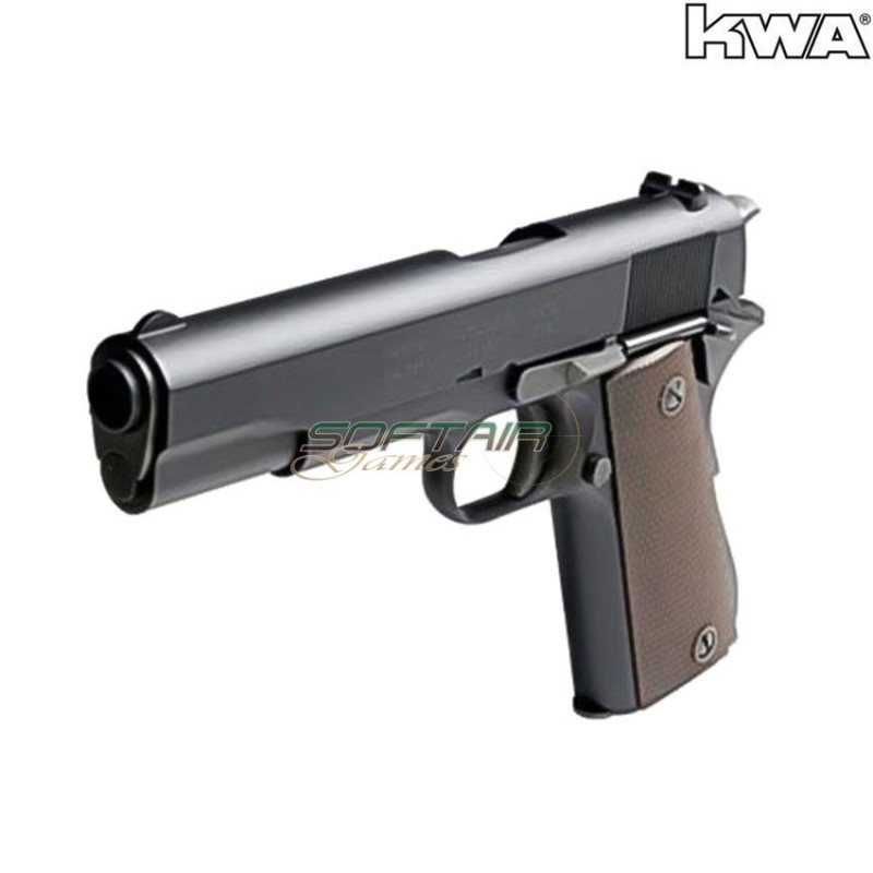 Pistola a gas blowback m1911 a1 ns2 black kwa (kwa-110956)