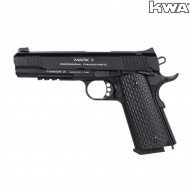 Pistola a gas blowback m1911 mkii ptp ns2 black kwa (kwa-110953)