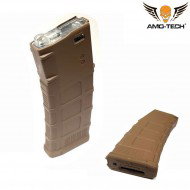 Set 5 caricatori maggiorati 370bb gen.3 oscar dark earth per serie m4 amo-tech® (amt-hc-oscar-de-5)