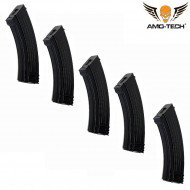 Set 5 caricatori monofilari 140bb romeo black per serie ak amo-tech® (amt-mc-romeo-bk-5)