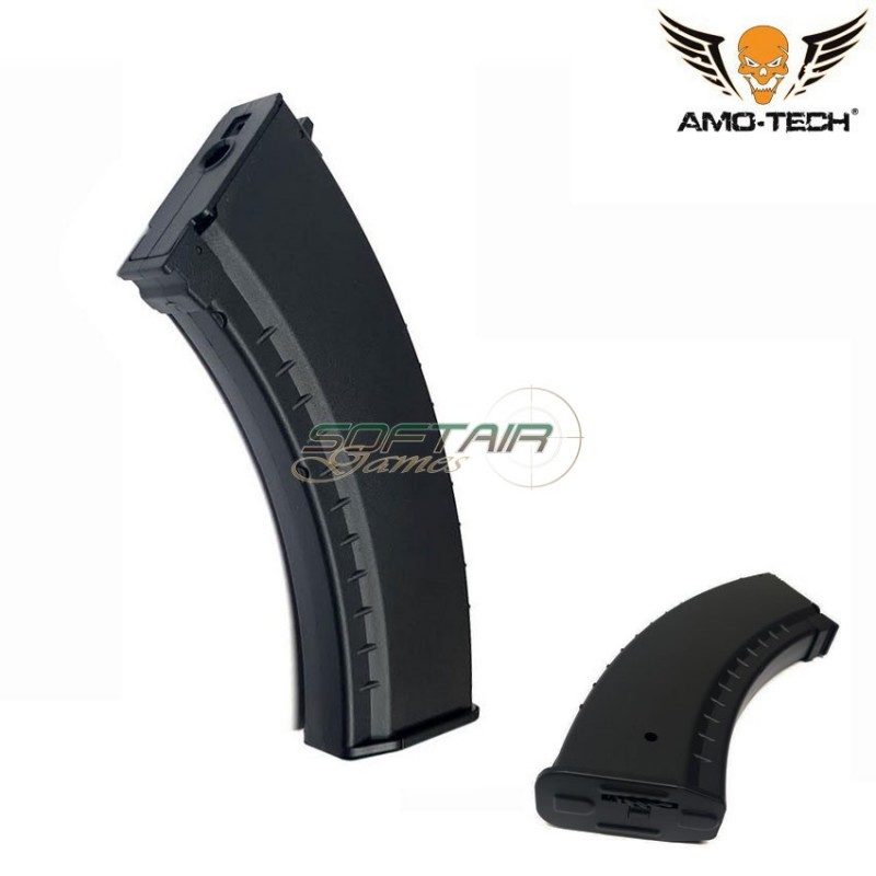 Set 5 Caricatori maggiorati 550bb tango black per serie akm amo-tech® (amt-hc-tango-bk-5)