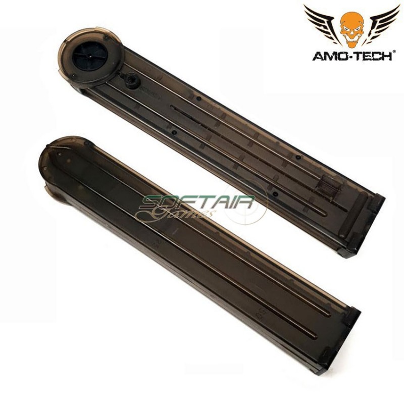Set 5 hi-caps magazines 280bb victor black for series p90 amo-tech® (amt-hc-victor-bk-5)