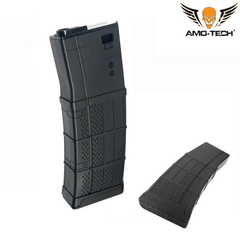 Mid-cap magazine 160bb zulu black for m4 series amo-tech® (amt-mc-zulu-bk)