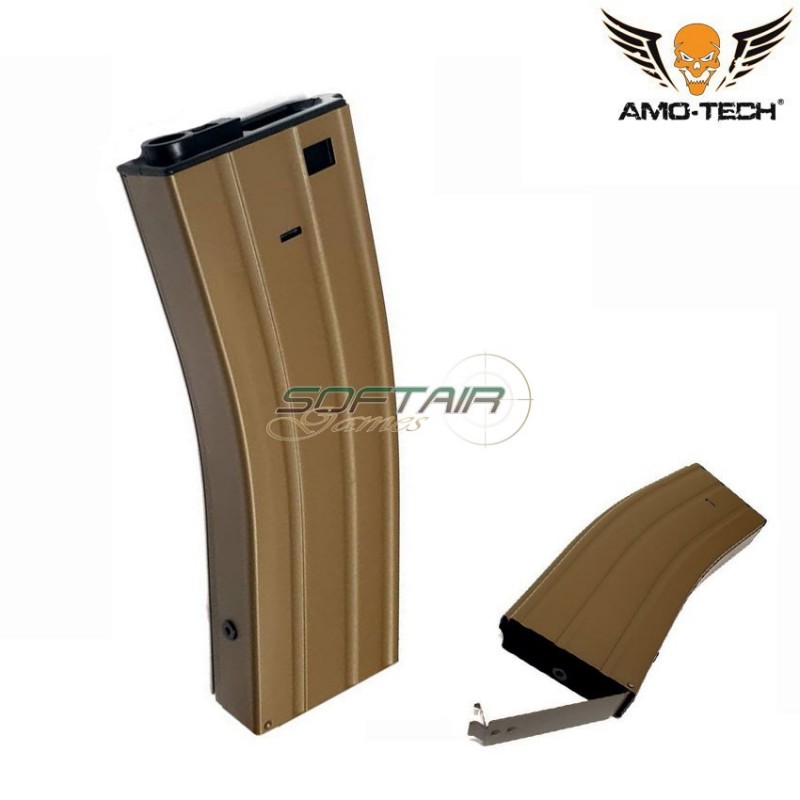 Caricatore maggiorato flash 380bb whiskey dark earth per serie m4 amo-tech® (amt-hcf-whiskey-de)