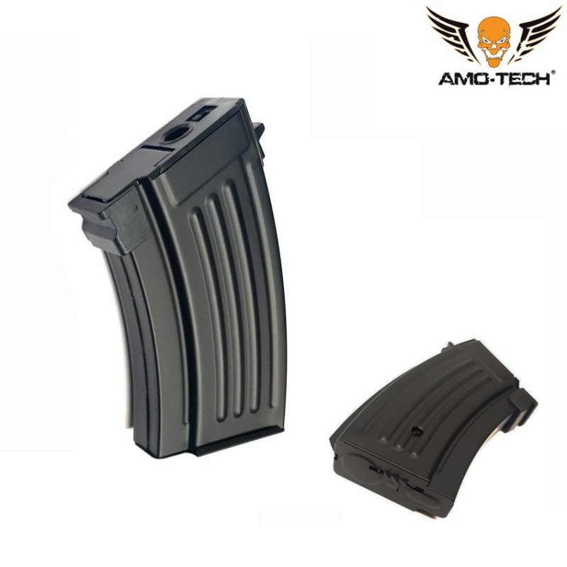 Caricatore maggiorato short 250bb yankee black per serie ak amo-tech® (amt-hcs-yankee-bk)