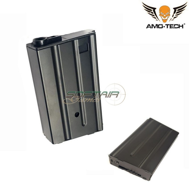 Set 5 hi-caps magazines short 190bb whiskey black for m4 series amo-tech® (amt-hcs-whiskey-bk-5)