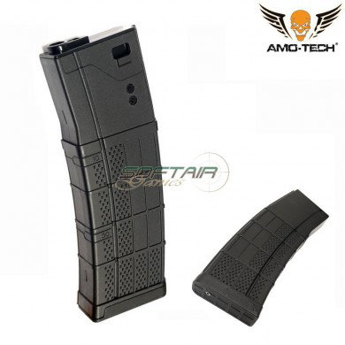 Mid-cap magazine 200bb zulu3 black for m4 series amo-tech® (amt-mc-zulu3-bk)