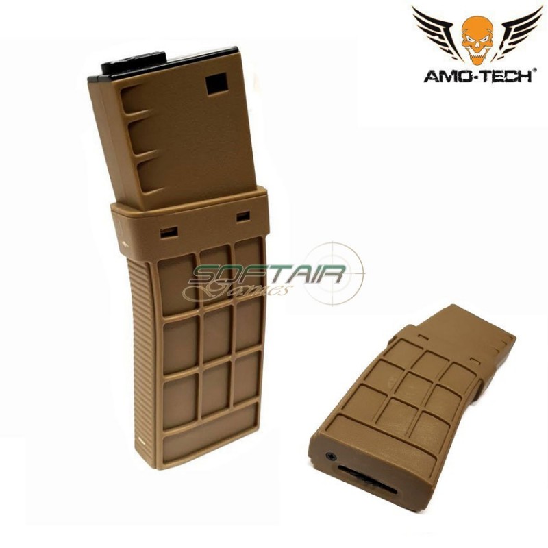 Hi-cap magazine 450bb juliett dark earth for m4 series amo-tech® (amt-hc-juliett-de)