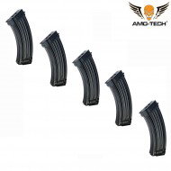 Set 5 caricatori maggiorati flash 500bb yankee black per serie ak amo-tech® (amt-hcf-yankee-bk-5)