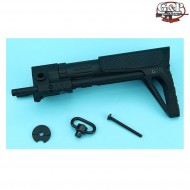 Calcio pdw slim checker black per aeg m4 g&p (gp-cop105bk)