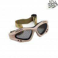 Occhiale tattico air pro tan con rete frog industries® (fi-6059-tan)