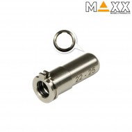 Cnc titanium regolabile spingipallino 22mm - 25mm per aeg maxx model (mx-noz2225tn)