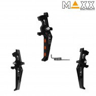 Cnc aluminum advanced speed trigger style e black maxx model (mx-trg002seb)