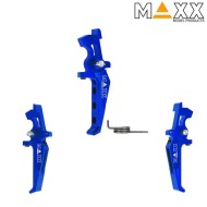 Cnc aluminum advanced speed trigger style e blue maxx model (mx-trg002seu)