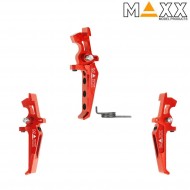 Cnc aluminum advanced speed trigger style e red maxx model (mx-trg002ser)