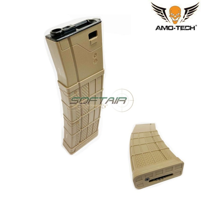 Set 5 hi-caps magazines 450bb zulu dark earth for m4 series amo-tech® (amt-hc-zulu-de-5)