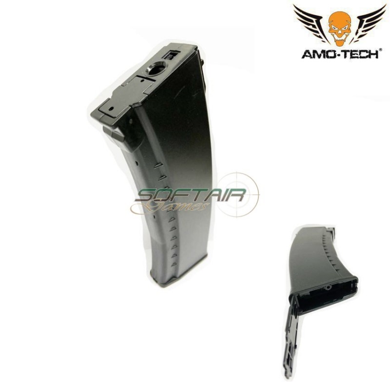 Hi-cap flash magazine 500bb uniform black for series ak74 amo-tech® (amt-hcf-uniform-bk)