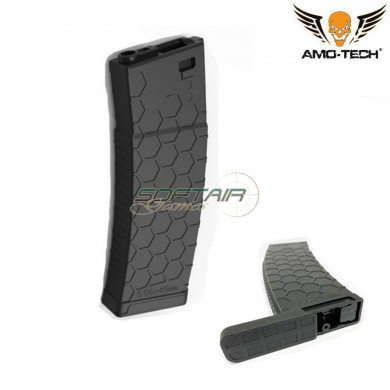 Hi-cap flash magazine 410bb bravo black for m4 series amo-tech® (amt-hcf-bravo-bk)