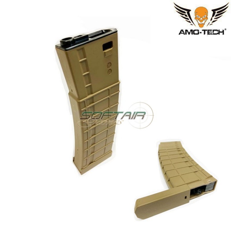 Set 5 hi-caps flash magazines 410bb apples dark earth for m4 series amo-tech® (amt-hcf-apples-de-5)