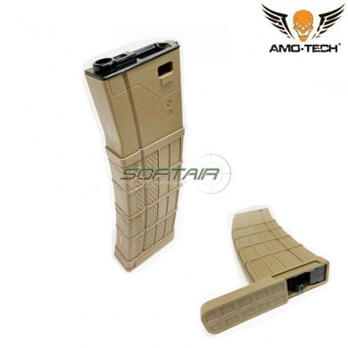 Set 5 hi-caps flash magazines 410bb zulu dark earth for m4 series amo-tech® (amt-hcf-zulu-de-5)