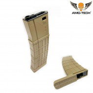 Set 5 hi-caps flash magazines 410bb zulu dark earth for m4 series amo-tech® (amt-hcf-zulu-de-5)