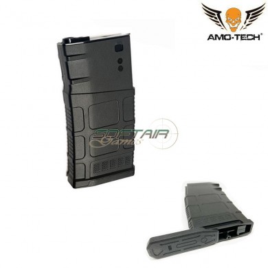 Set 5 caricatori maggiorati flash 500bb charlie black per serie sr25 amo-tech® (amt-hcf-charlie-bk-5)