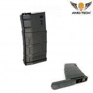 Set 5 hi-caps flash magazines 500bb charlie black for sr25 series amo-tech® (amt-hcf-charlie-bk-5)