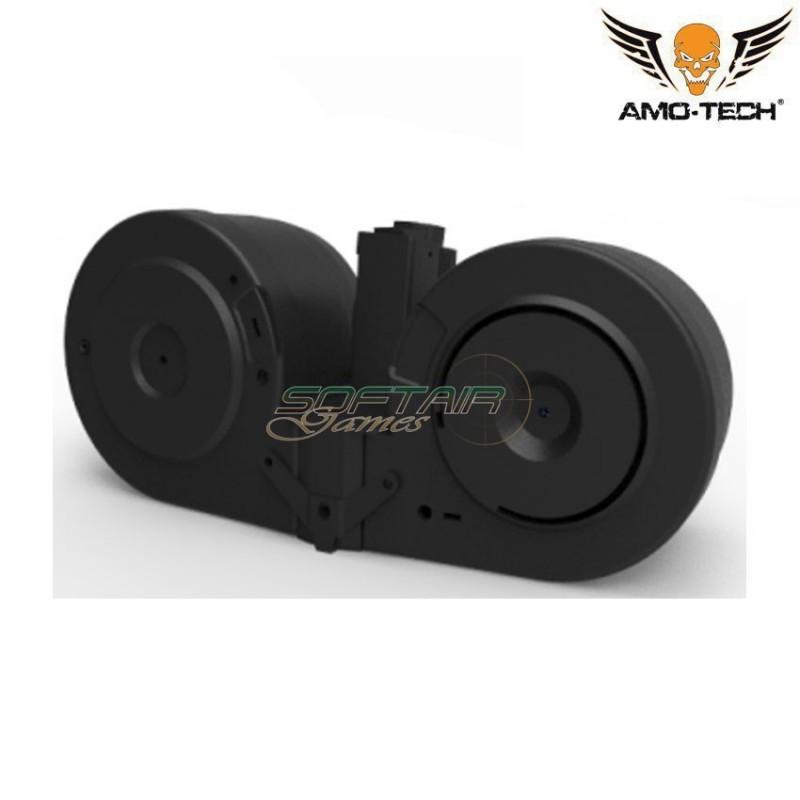 Caricatore elettrico & sound 2500bb nuts black per serie mp5 amo-tech® (amt-esm-nuts-bk)