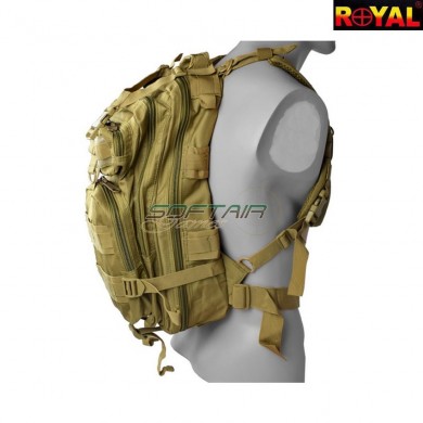 Zaino tattico 25 litri tan royal (bk-504t)