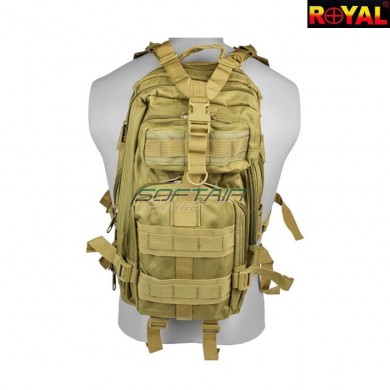 Zaino tattico 25 litri tan royal (bk-504t)