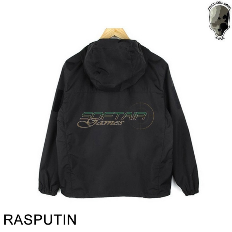Jacket light shell dwr black rasputin tmc (tmc-2639-bk)