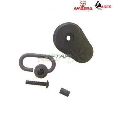 Kit tappo posteriore e gancio cinghia black per am-003 ares amoeba (ar-ambkc-b)