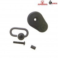 Kit tappo posteriore e gancio cinghia black per am-003 ares amoeba (ar-ambkc-b)
