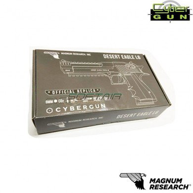 Co2 pistol semi/full auto desert eagle l6 mk xix .50ae silver cybergun (950504)